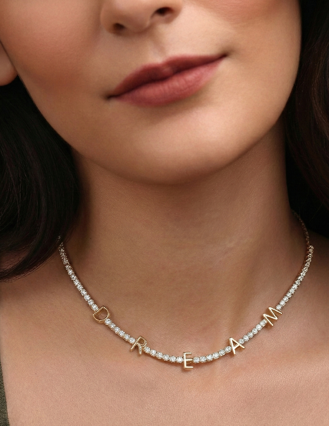 Humesha Lettered Necklace