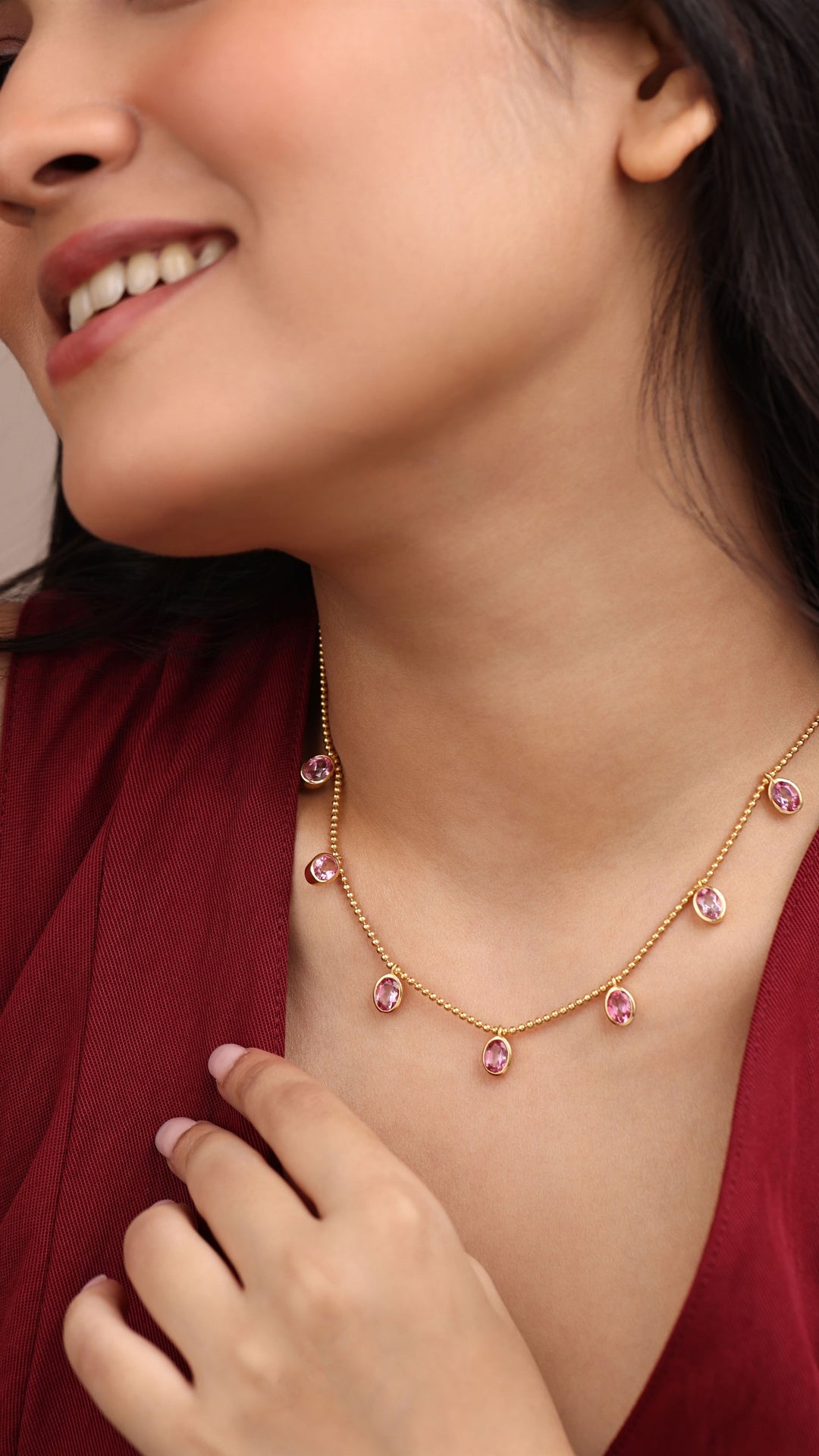 Titli Pastel Necklace (Vermeil)